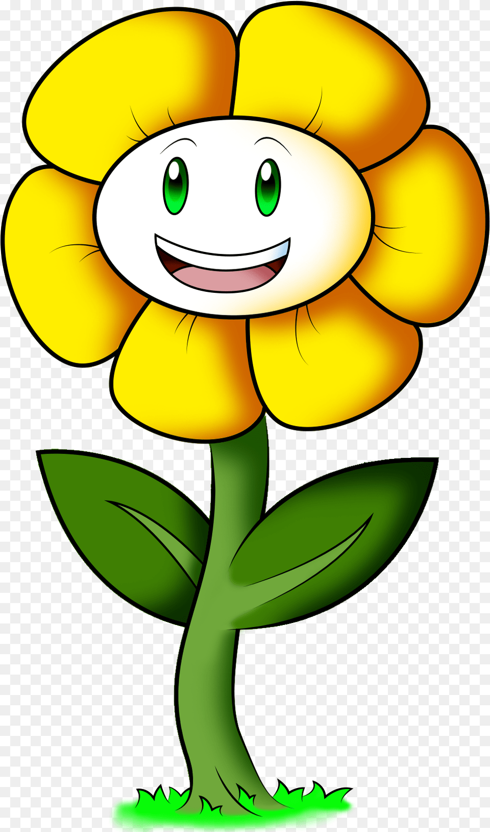 Transparent Flowey Cartoon, Flower, Plant, Daisy, Face Free Png