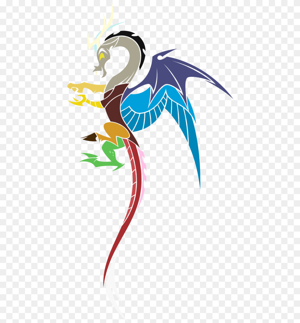Fluttershy Clipart Mlp Discord Tattoo, Dragon, Person Free Transparent Png