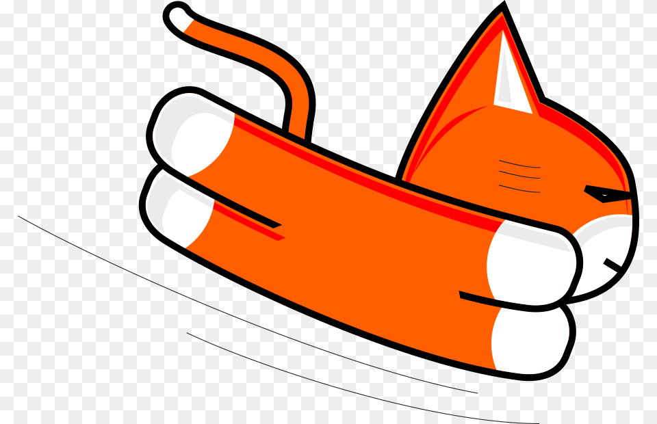 Transparent Flying Cat Draw A Cat, Dynamite, Weapon Free Png