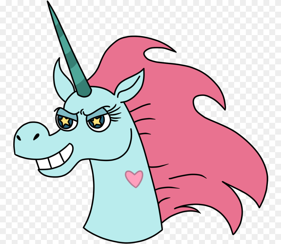 Transparent Flying Unicorn Star Vs Las Fuerzas Del Mal Pony Head, Cartoon, Animal, Fish, Sea Life Png Image