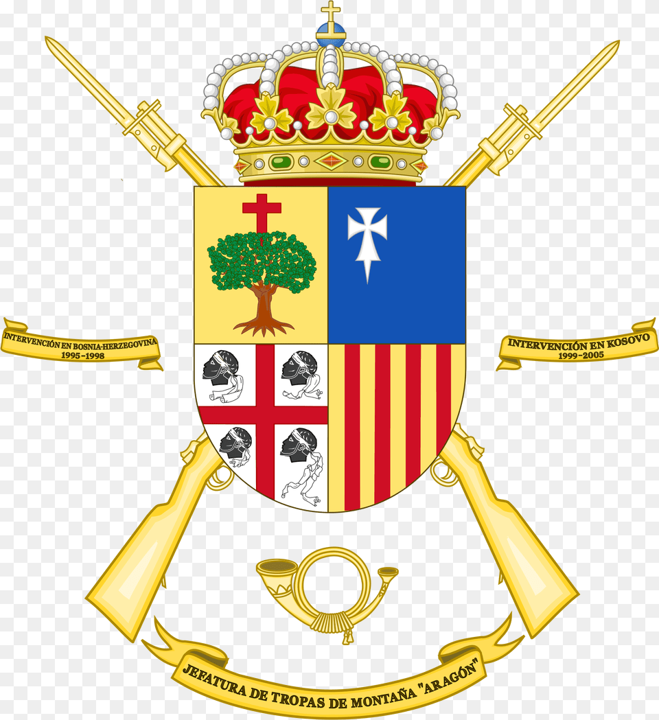 Transparent Fondo Aragon Coat Of Arms, Emblem, Symbol, Person, Animal Png Image