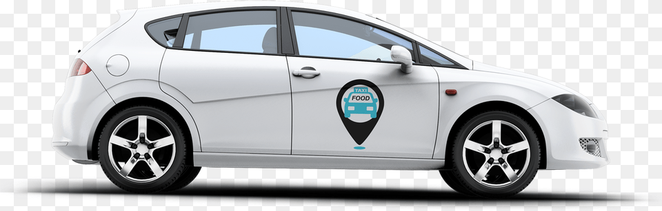 Food Delivery Uber Eats Car, Sedan, Vehicle, Transportation, Wheel Free Transparent Png