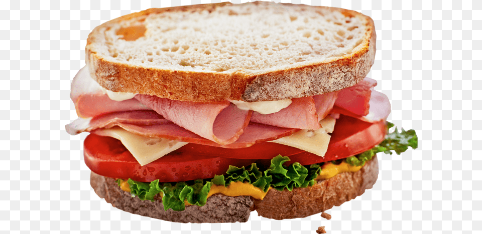 Transparent Food Ham And Cheese Sandwich, Burger Png