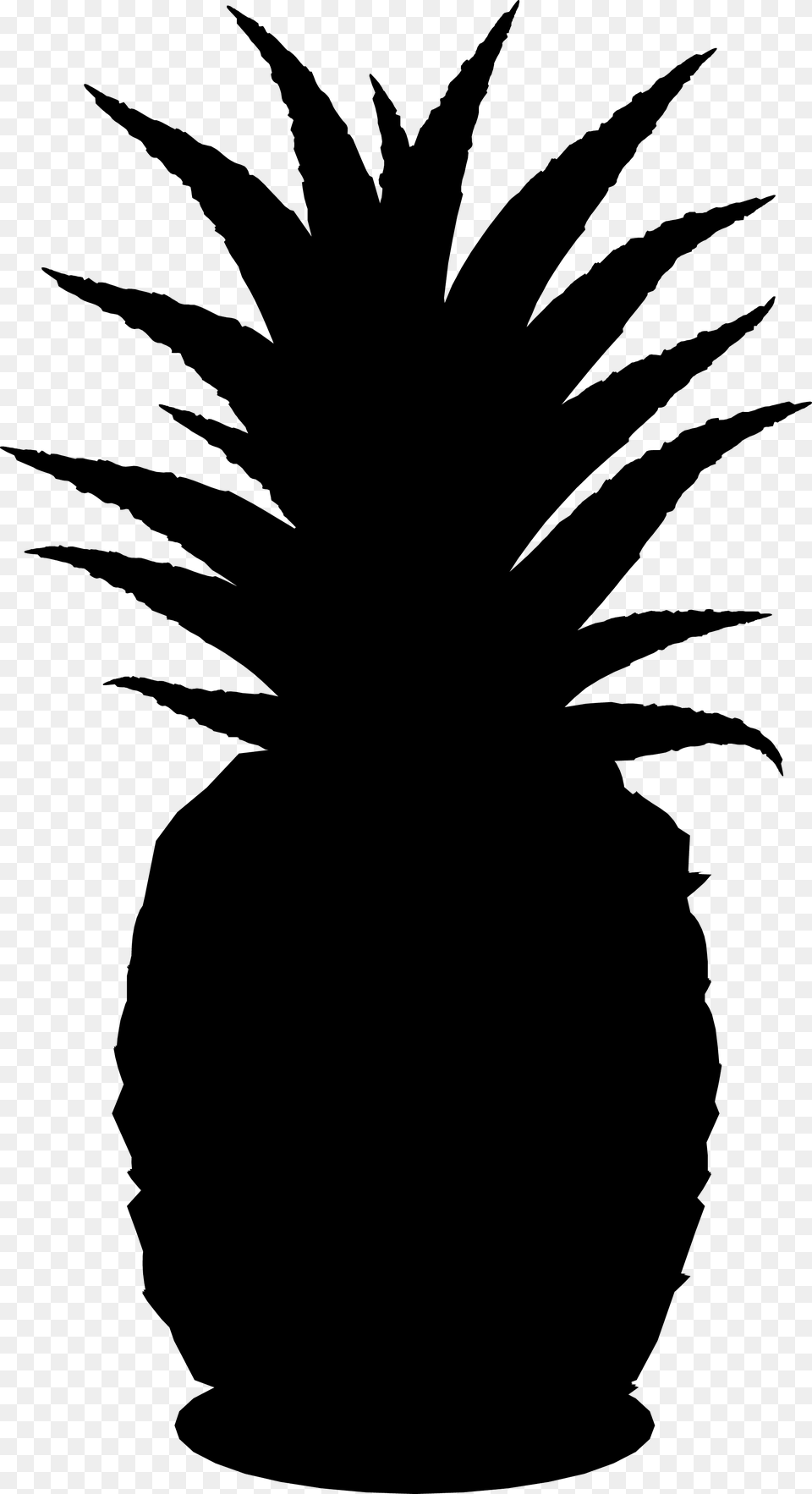 Transparent Food Silhouette Pineapple Clipart Black And White Silhouette, Computer Hardware, Electronics, Hardware, Mouse Free Png Download