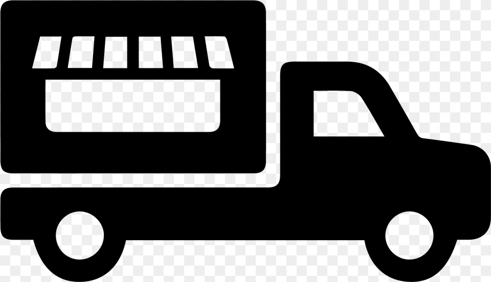 Transparent Food Truck Icon, Gray Png Image
