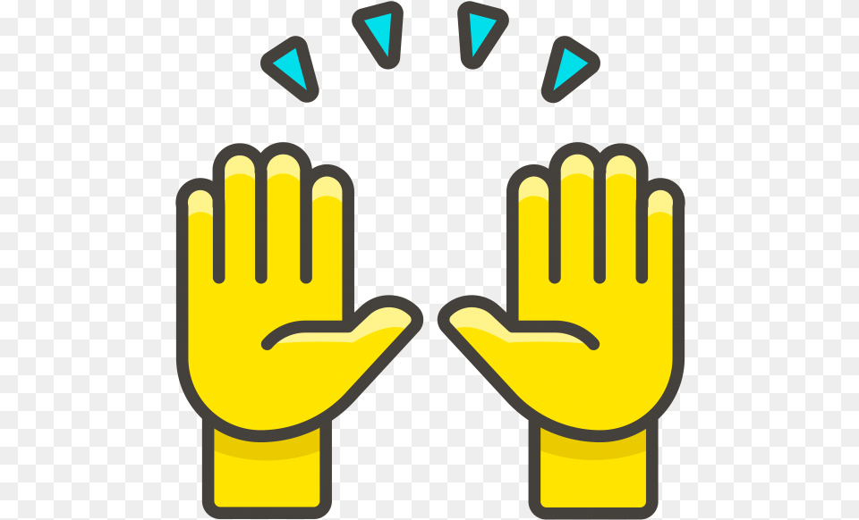 Transparent Football Emoji Raising Hands Emoji Vector, Clothing, Glove, Body Part, Hand Png Image