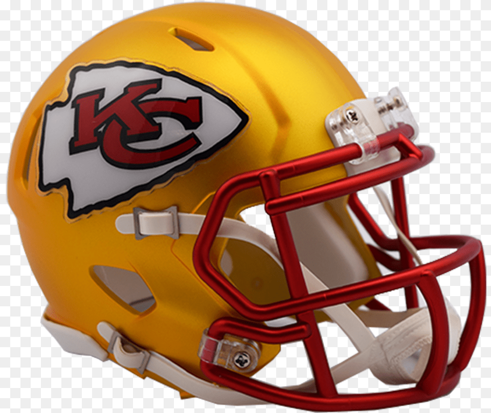 Transparent Football Helmet Front Clipart Chiefs Blaze Helmet, American Football, Football Helmet, Sport, Person Png Image