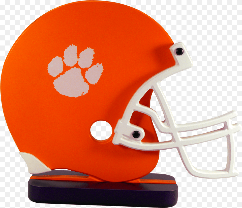 Football Helmet Front Clipart Clemson Tiger Paw, American Football, Football Helmet, Sport, Person Free Transparent Png