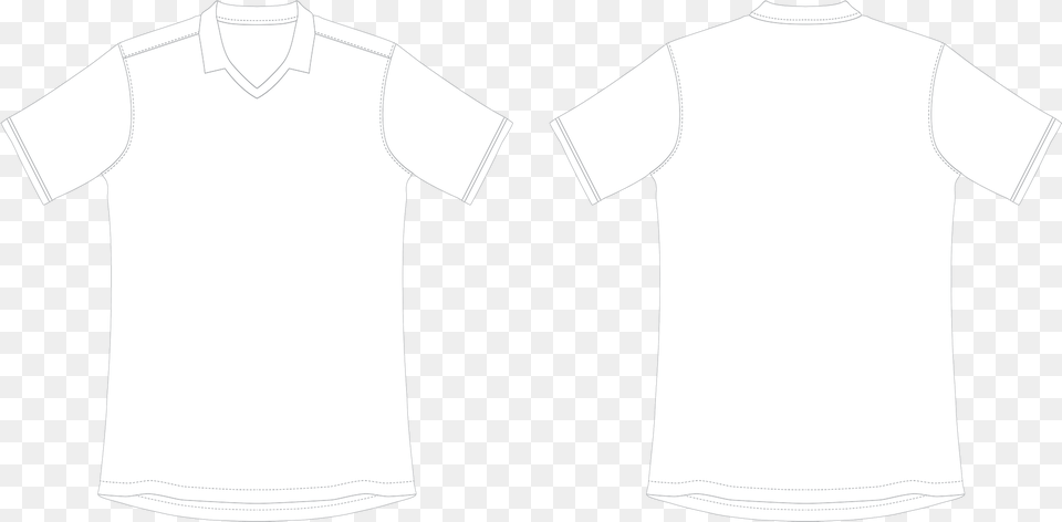 Transparent Forma Golf Shirts Front And Back, Clothing, T-shirt, Shirt, Undershirt Free Png Download