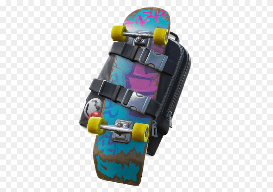 Transparent Fortnite Default Skin Skateboard Back Bling Fortnite, Device, Grass, Lawn, Lawn Mower Png