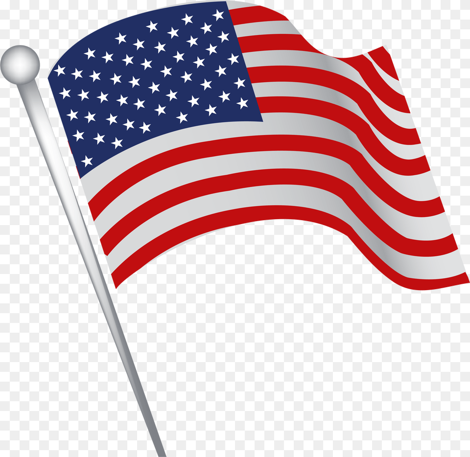 Transparent Fourth Of July Banner Clipart Wavy Flag Clip Art, American Flag Free Png Download