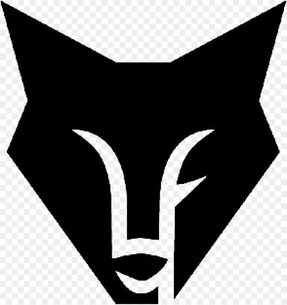 Transparent Fox Head Logo Black Fox Head, Stencil, Animal, Fish, Sea Life Free Png