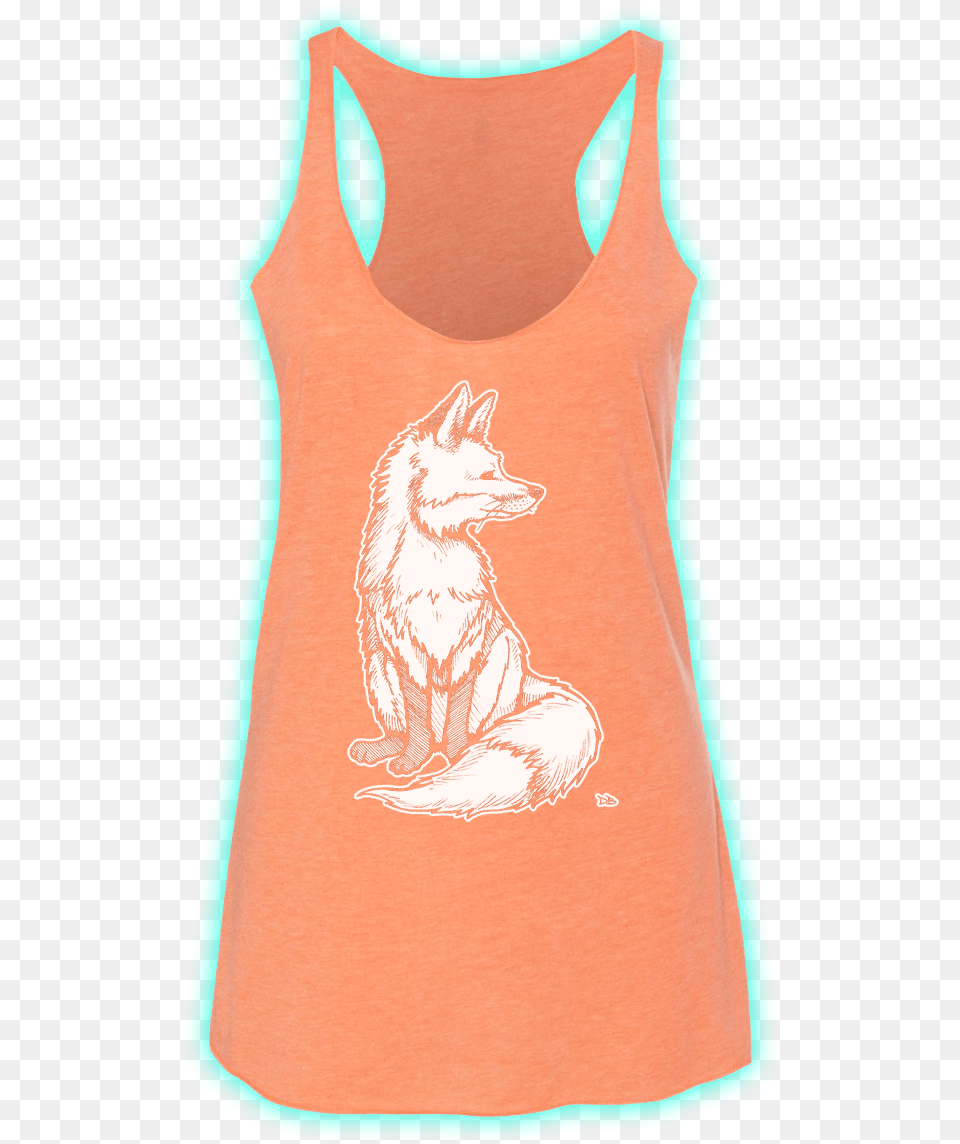 Transparent Fox Paw Print Active Tank, Clothing, Tank Top, Animal, Cat Free Png