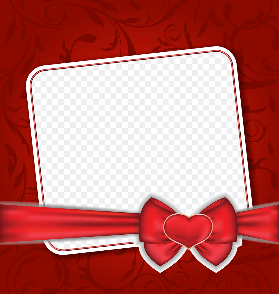 Transparent Frame With Heart Love Photo Frame Scrapbook, Accessories, Formal Wear, Tie, Bow Tie Png Image