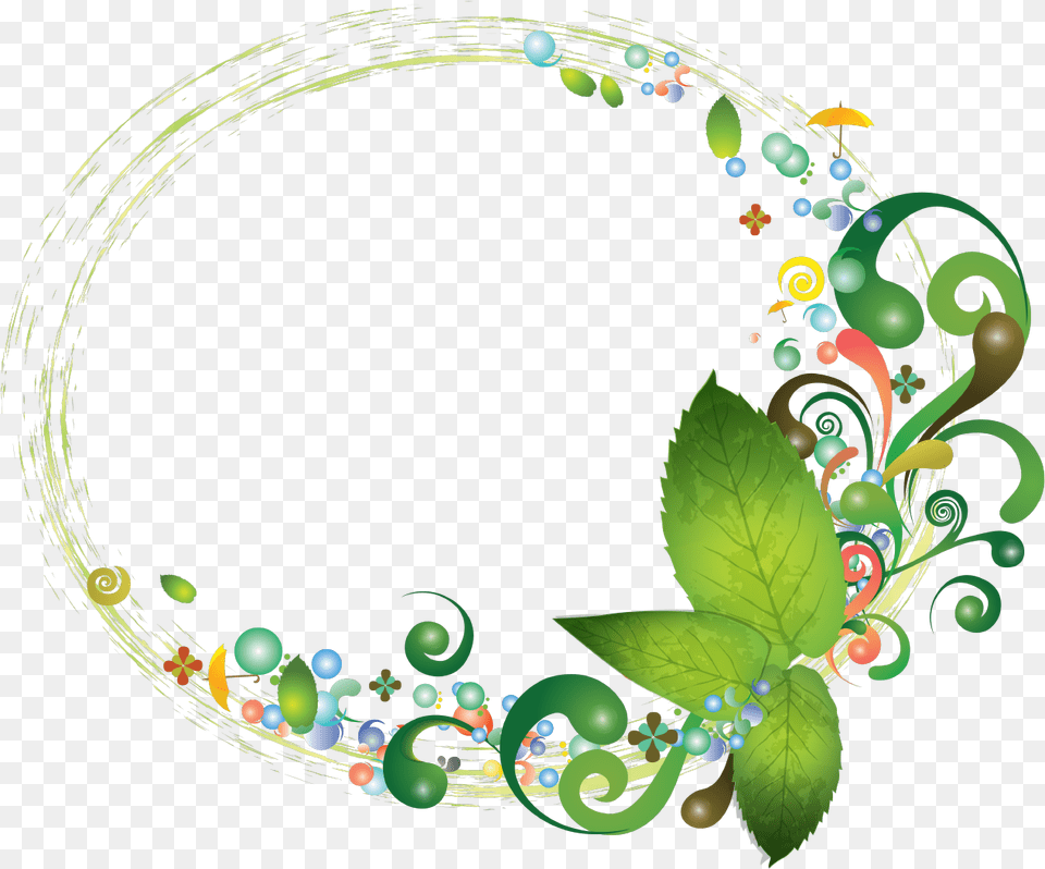 Transparent Frames Border Floral, Art, Floral Design, Graphics, Green Png Image