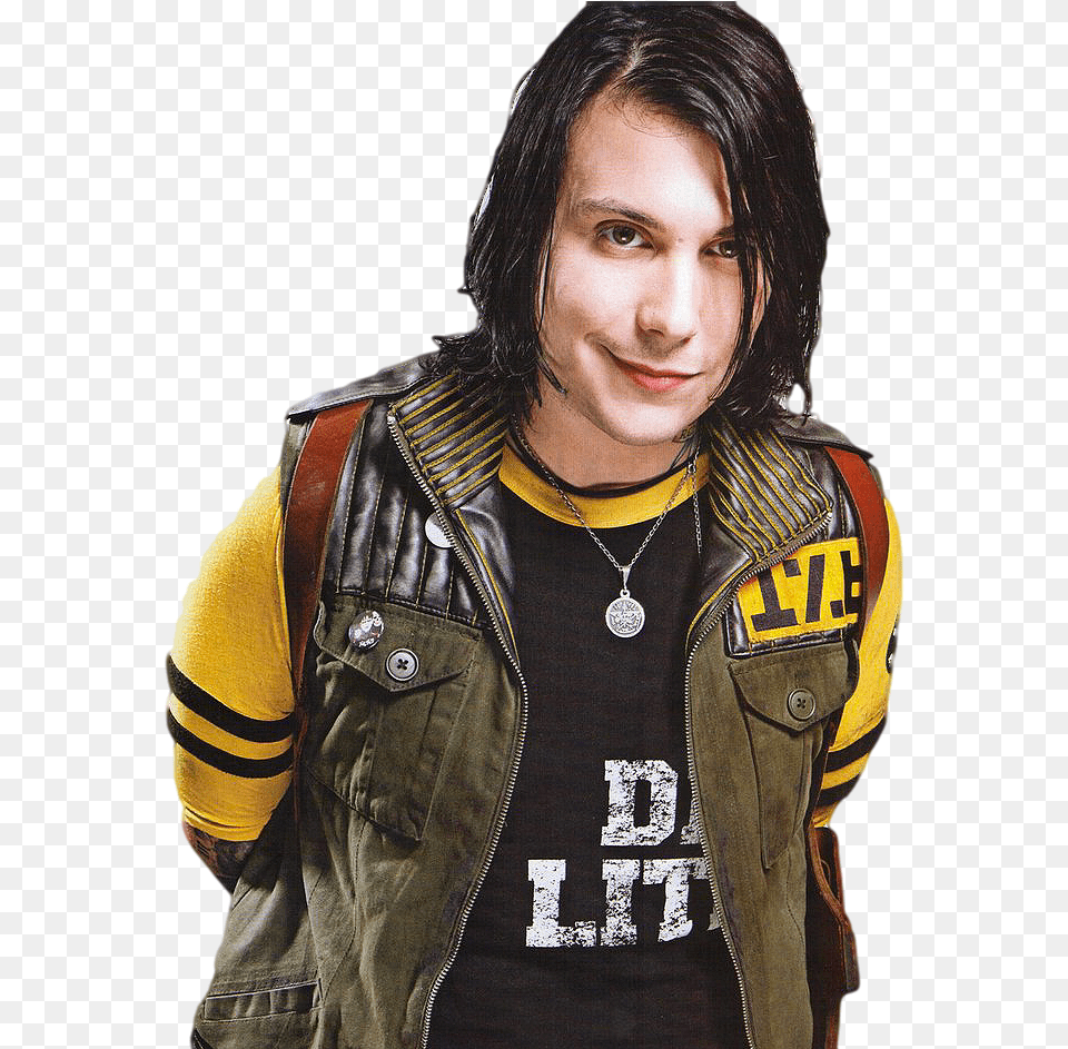 Transparent Frank Iero Frank Iero Transparent, Vest, Jacket, Coat, Clothing Free Png