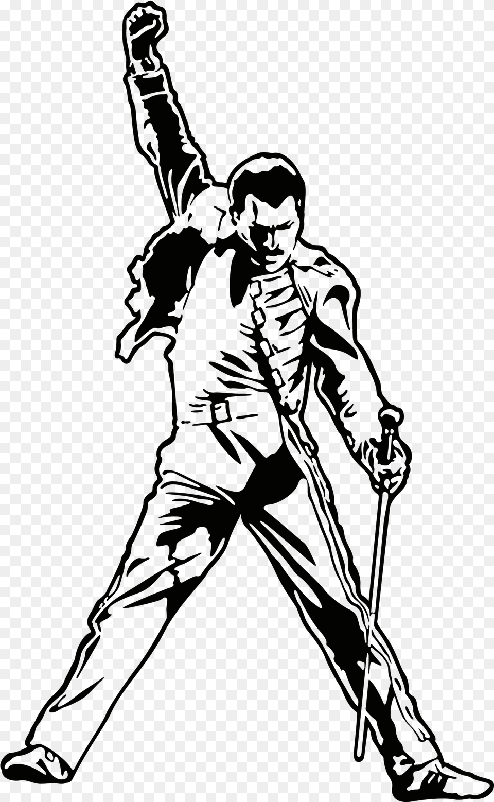 Transparent Freddie Mercury, Person, Stencil, Head Free Png Download