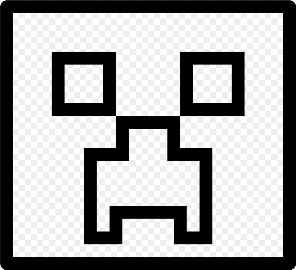 Transparent Minecraft Clipart, Gray Free Png