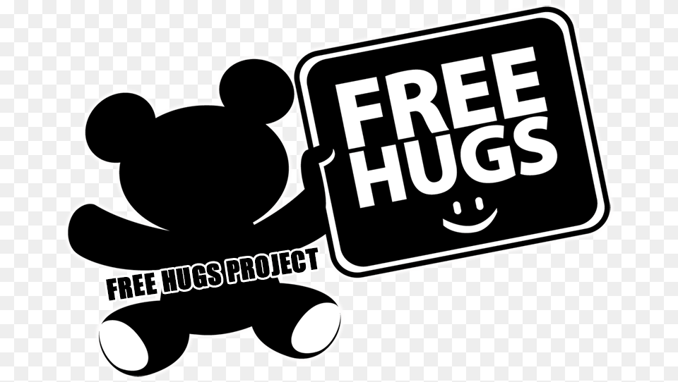 Transparent Free On Dumielauxepices Net Free Hugs Project Logo, Sticker, Stencil Png