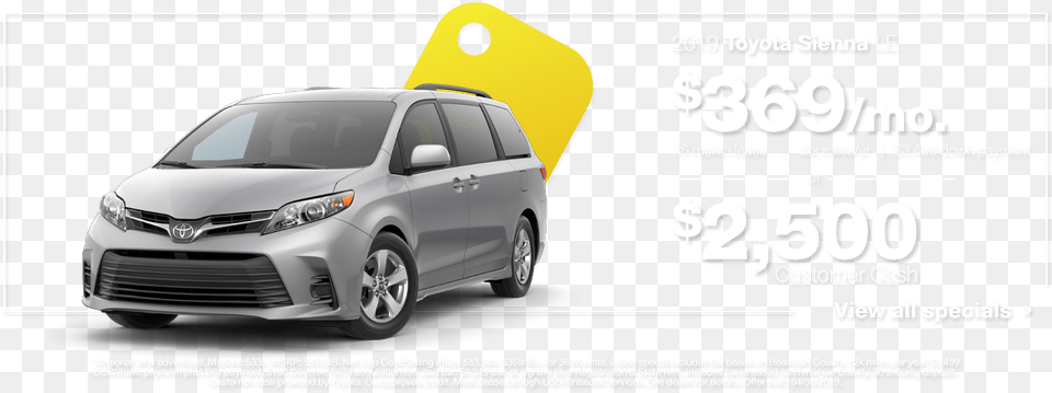 Transparent Shipping Tag Toyota Sienna Colors 2020, Advertisement, Poster, Car, Transportation Free Png