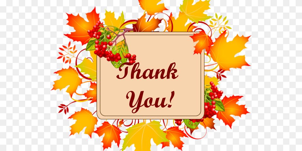 Transparent Free Thank You Clipart Thank You Clip Art Fall, Leaf, Plant, Tree, Food Png Image