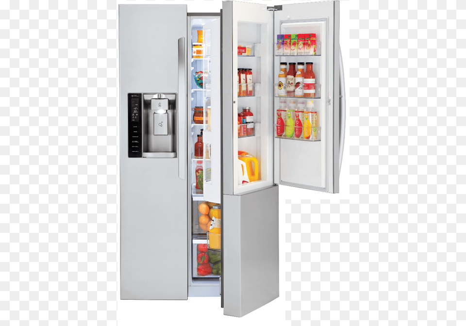 Transparent Fridge Smart Lg Lg, Appliance, Device, Electrical Device, Refrigerator Png