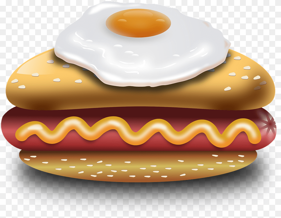 Transparent Fried Egg Cachorro Quente Com Ovo Frito, Food Png