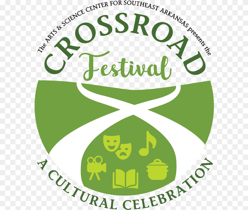 Transparent Friendly Crossroads Festival Pine Bluff, Green, Logo, Face, Head Free Png Download