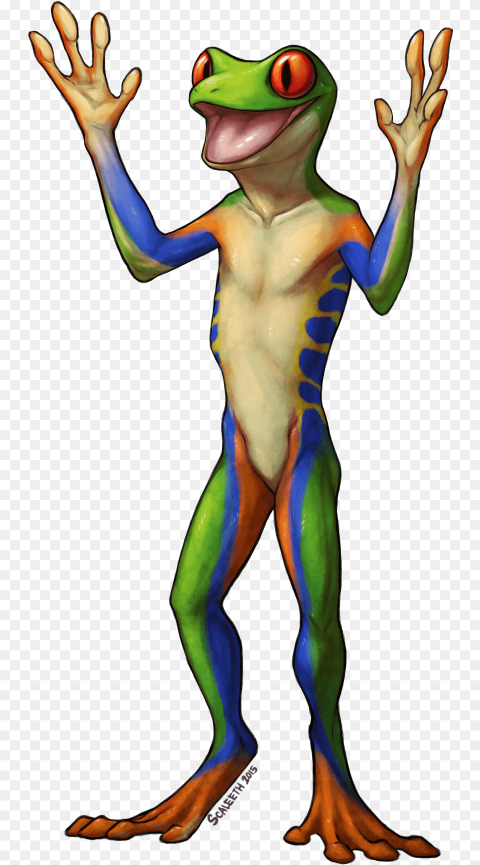 Transparent Frogs Red Eyed Tree Frog Anthro, Amphibian, Animal, Wildlife, Adult Free Png
