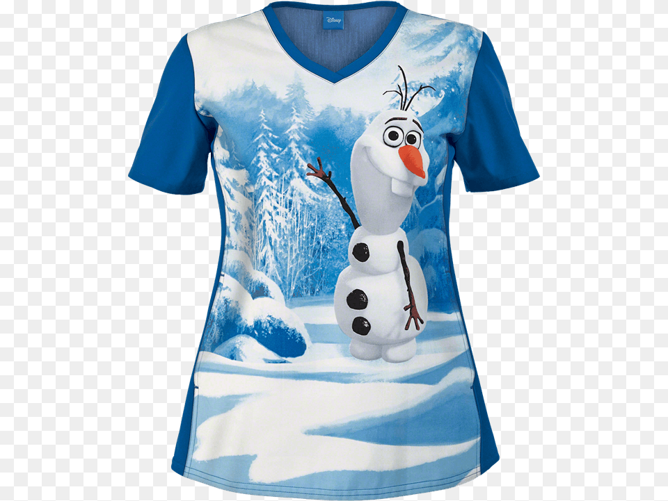 Transparent Frozen Snowman Uniformes Clinicos De Disney, Clothing, Nature, Outdoors, T-shirt Free Png Download
