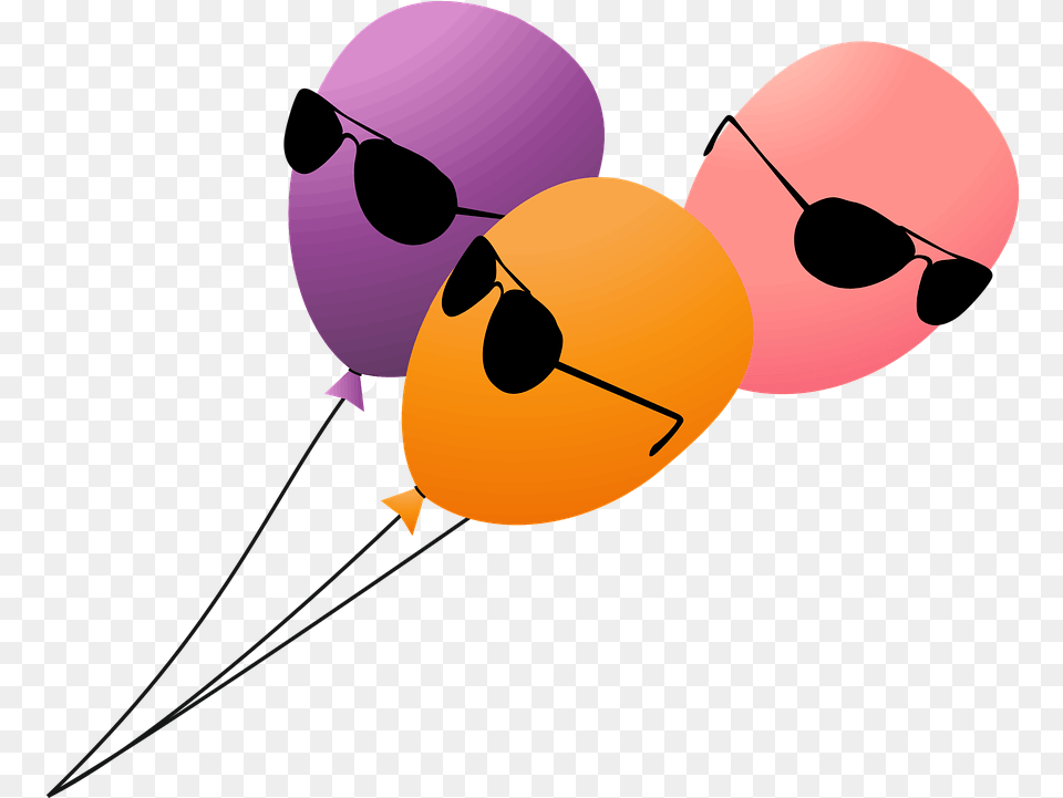 Fun Birthday Fun Clip Art, Balloon, Accessories, Sunglasses Free Transparent Png