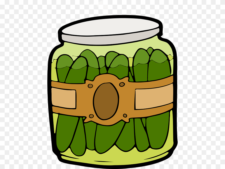 Transparent Fun Facts Clipart Jar Of Pickles Clipart, Food, Relish, Pickle Free Png