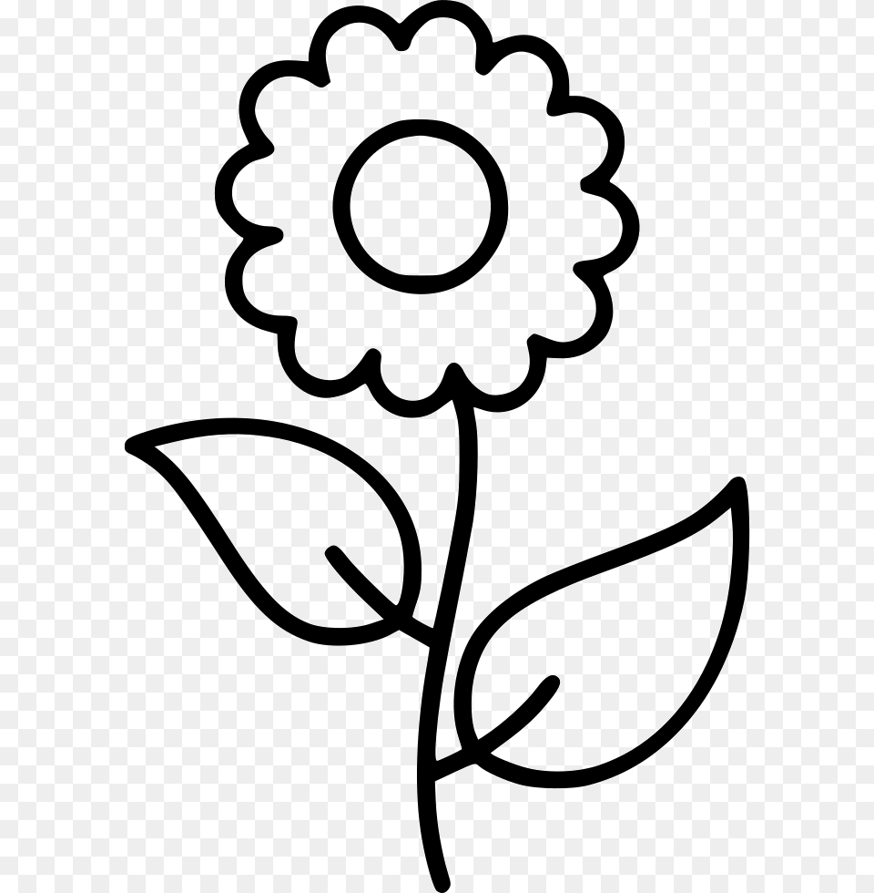 Transparent Funeral Flowers Clipart Flower Icon, Daisy, Plant, Stencil, Smoke Pipe Free Png Download