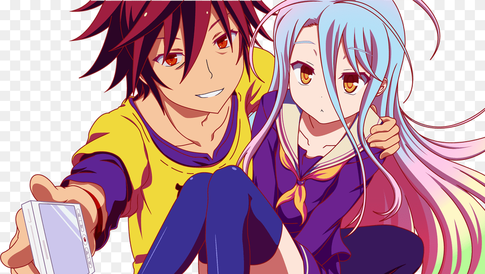 Funny Anime Shiro No Game No Life Season, Book, Comics, Publication, Baby Free Transparent Png