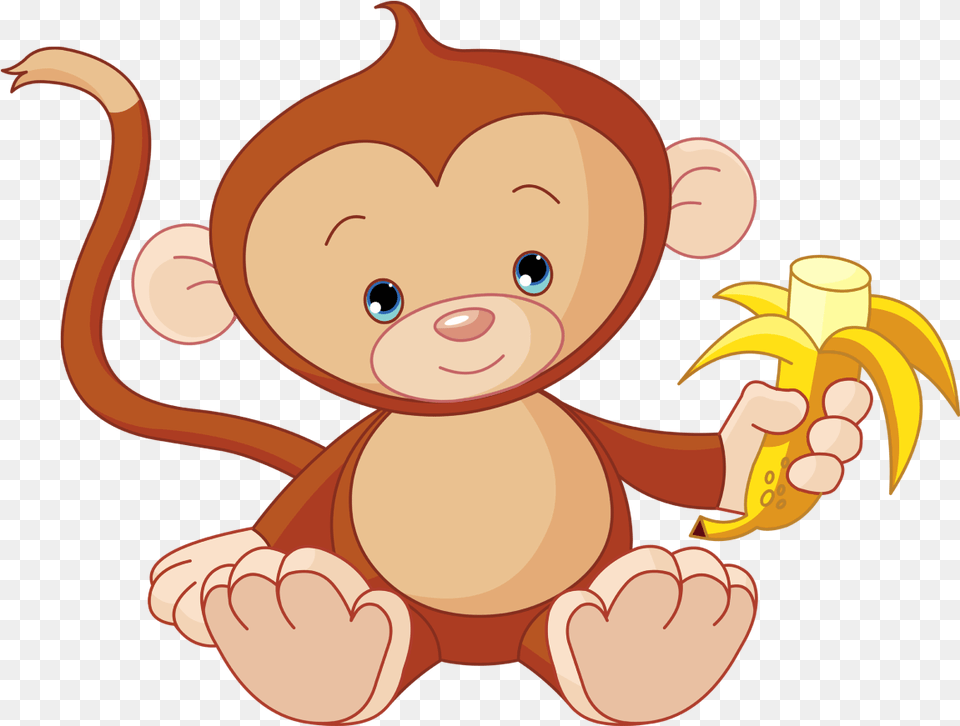 Transparent Funny Monkey Monkey Eating Banana Clipart, Produce, Plant, Fruit, Food Png Image