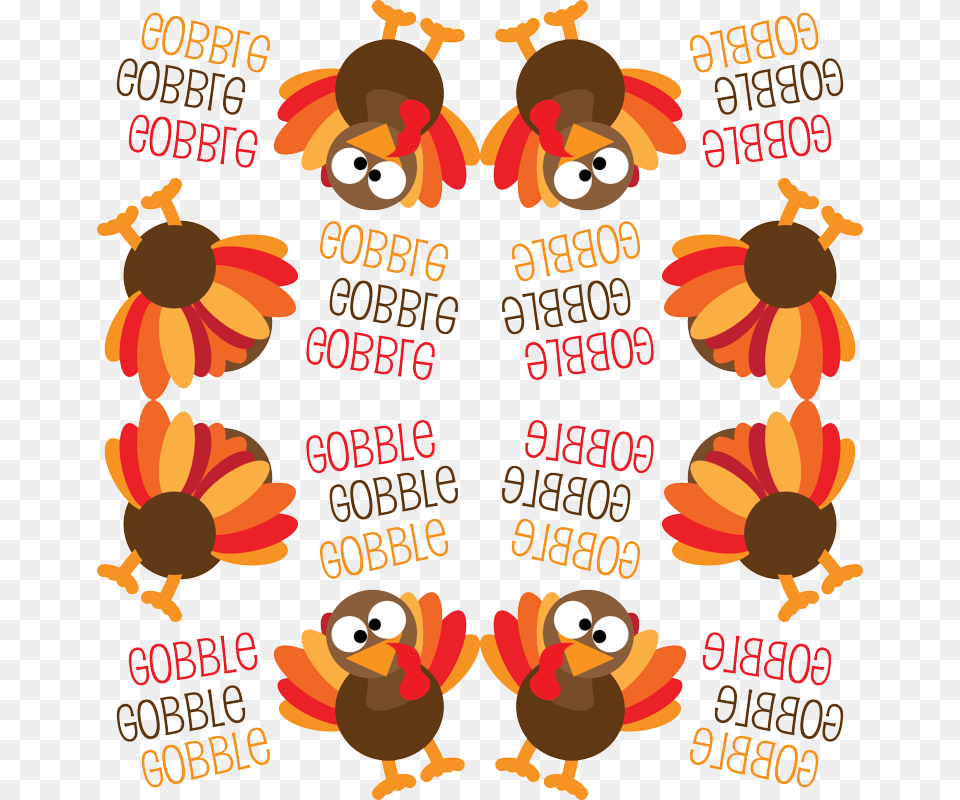 Transparent Funny Turkey Turkey Gobble Gobble Background, Text, Animal, Bird, Baby Free Png