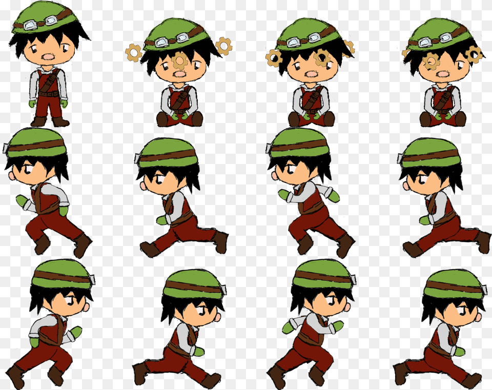 Transparent Game Character Character Sprite Sheet, Book, Comics, Publication, Elf Png