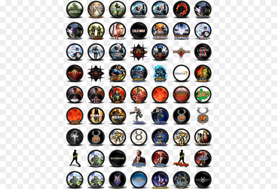 Gaming Icon Game Icon Pack, Art, Collage, Sphere, Person Free Transparent Png