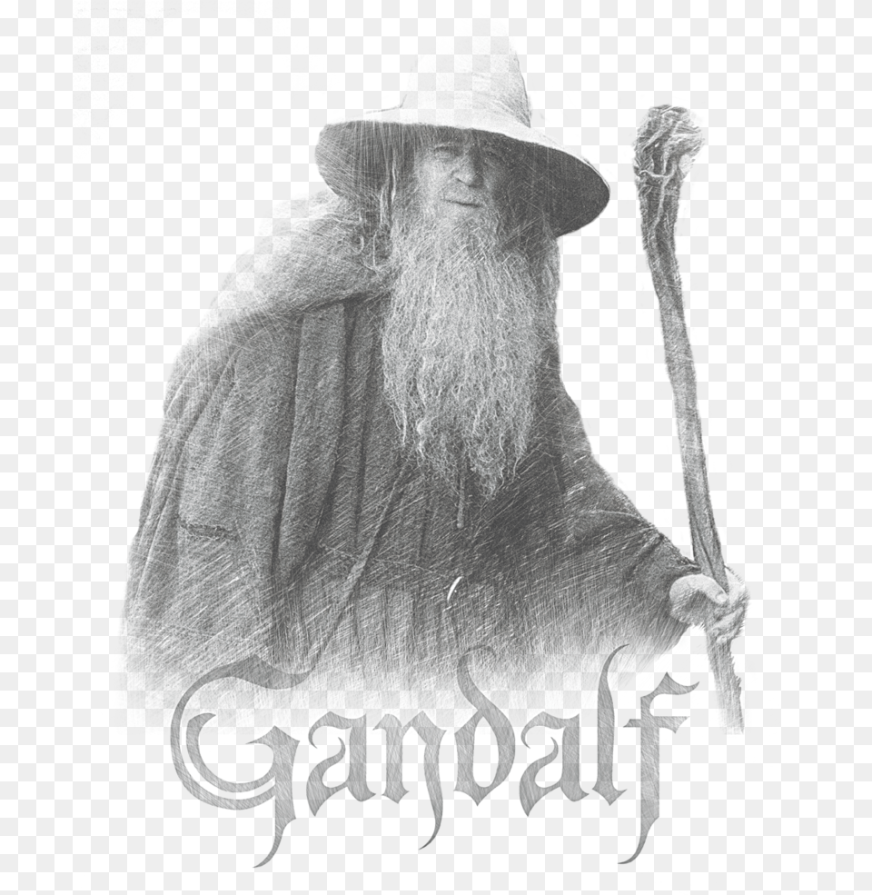 Transparent Gandalf Hat, Adult, Beard, Face, Female Free Png Download