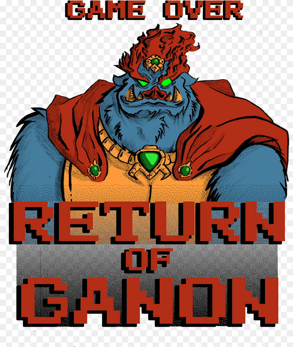 Transparent Ganon Poster, Publication, Book, Comics, Person Png Image