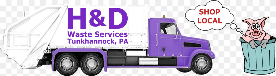 Transparent Garbage Truck H Amp D Waste Services, Trailer Truck, Transportation, Vehicle, Machine Free Png Download