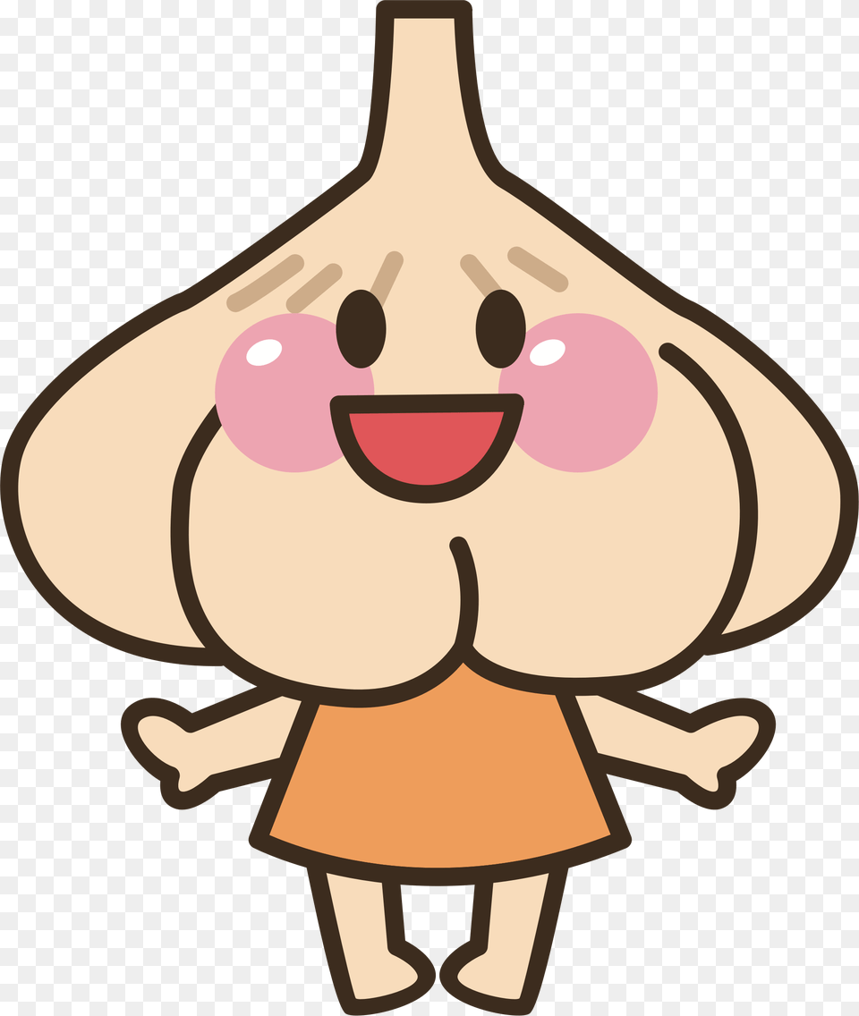 Transparent Garlic Clipart Garlic With Face, Food, Produce Free Png