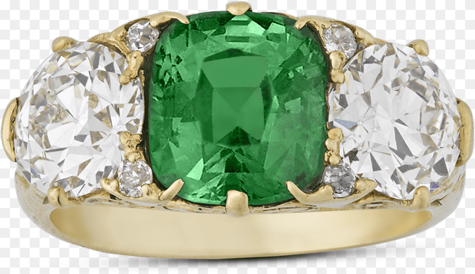 Transparent Garnet Antique Demantoid Garnet Ring, Accessories, Emerald, Gemstone, Jewelry Free Png Download