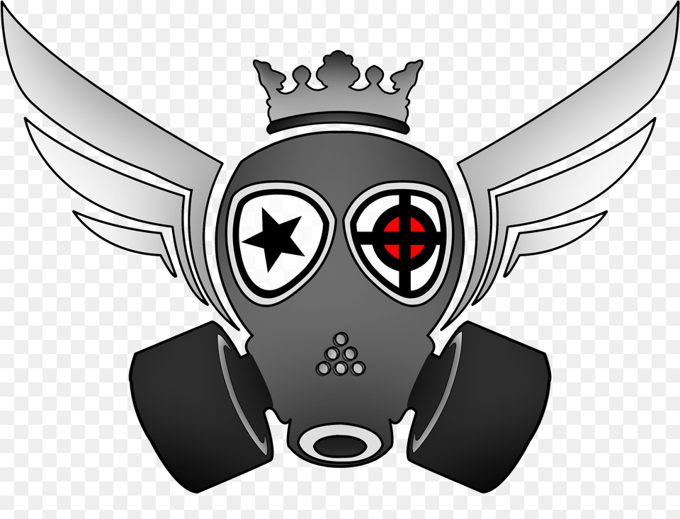 Gas Masks Clipart Gas Mask, Emblem, Symbol, Animal, Fish Free Transparent Png