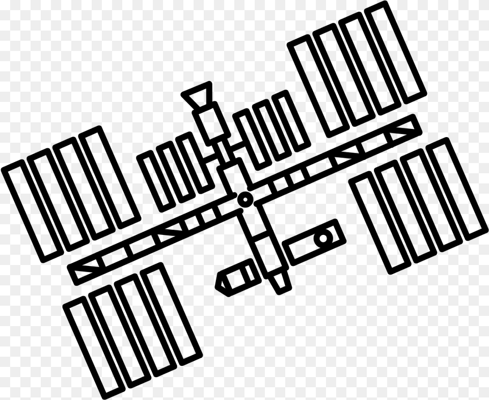 Gasoline Station Clipart Draw A Space Station, Gray Free Transparent Png
