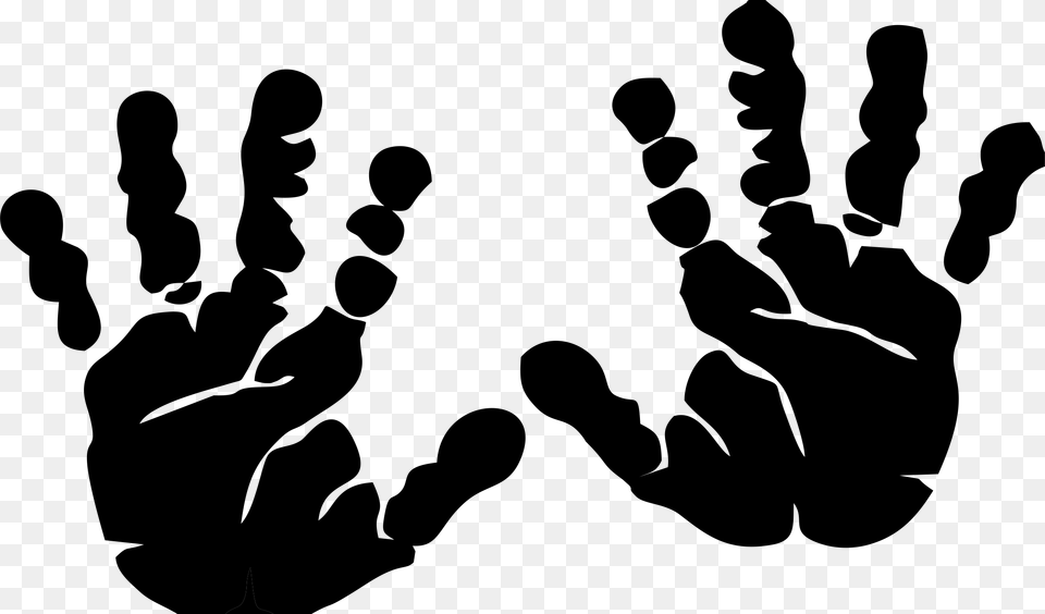 Transparent Gavel Silhouette Baby Hand Print Outline, Stencil, Footprint, Person, Chess Png Image