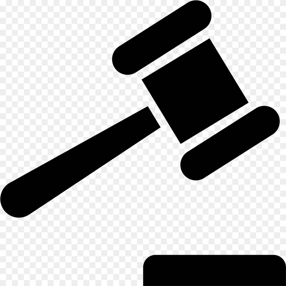 Transparent Gavel Tender Icon, Gray Free Png Download
