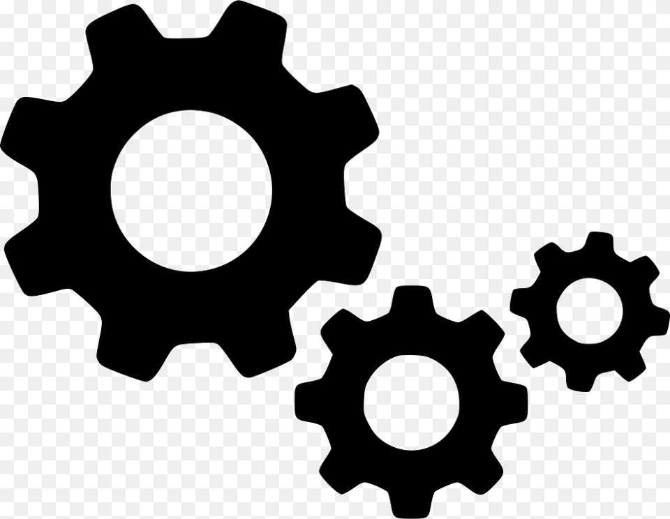 Transparent Gears Clipart Black And White Gears Icon, Machine, Gear, Ammunition, Grenade Free Png