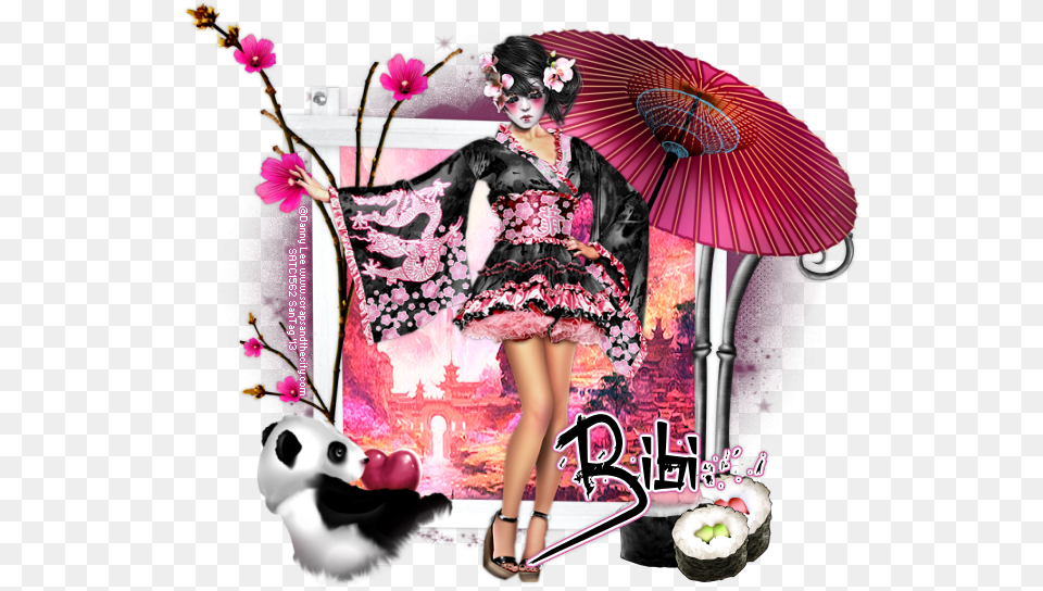 Transparent Geisha Clipart Geisha, Clothing, Dress, Formal Wear, Gown Png Image