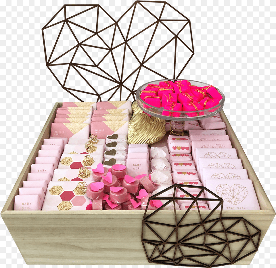 Transparent Geometric Heart Box, Food, Sweets Free Png